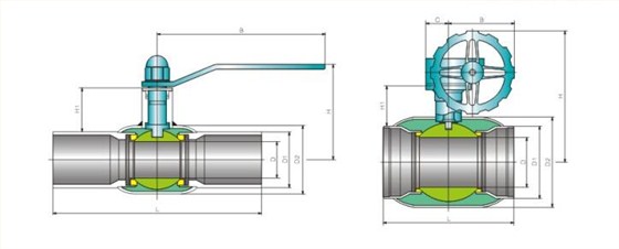 供熱專(zhuan)用全焊(han)接球閥(fa)産品結(jie)構圖 供(gong)熱專用(yòng)全焊接(jiē)球閥産(chan)品結構(gòu)圖