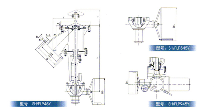 Y型平底放(fàng)料閥産品(pǐn)結構圖 Y型(xing)平底放料(liao)閥産品結(jié)構圖