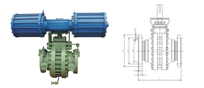 對分(fen)式球閥産品(pǐn)結構圖 對分(fen)式球閥産品(pin)結構圖