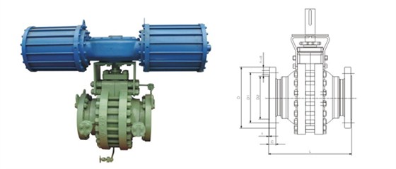 對分式球(qiu)閥産品結構(gòu)圖 對分式球(qiu)閥産品結構(gòu)圖
