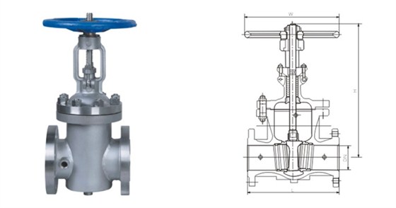 BZ41型保(bǎo)溫閘閥(fá)産品結(jié)構圖