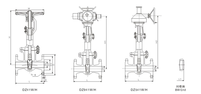 低溫閘閥結(jie)構圖