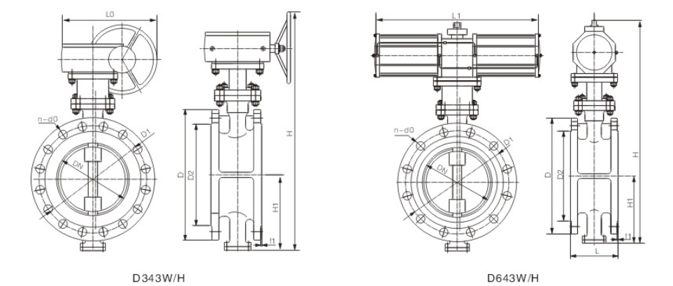 國标(biāo)三偏心(xīn)法蘭連(lian)接蝶閥(fa)結構圖(tú)