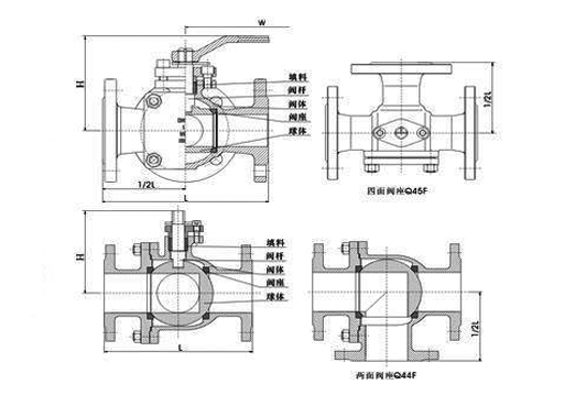 L三通示(shi)意圖