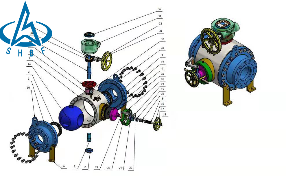清管閥(fa)裝配三維(wei)圖. 清管閥(fá)裝配三維(wéi)圖.