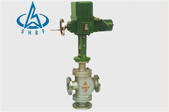 電動三(sān)通合流、分(fèn)流調節閥(fá) 電動三通(tong)合流、分流(liú)調節閥