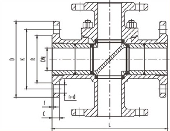 四通球閥(fa)結構 四通球閥(fa)結構