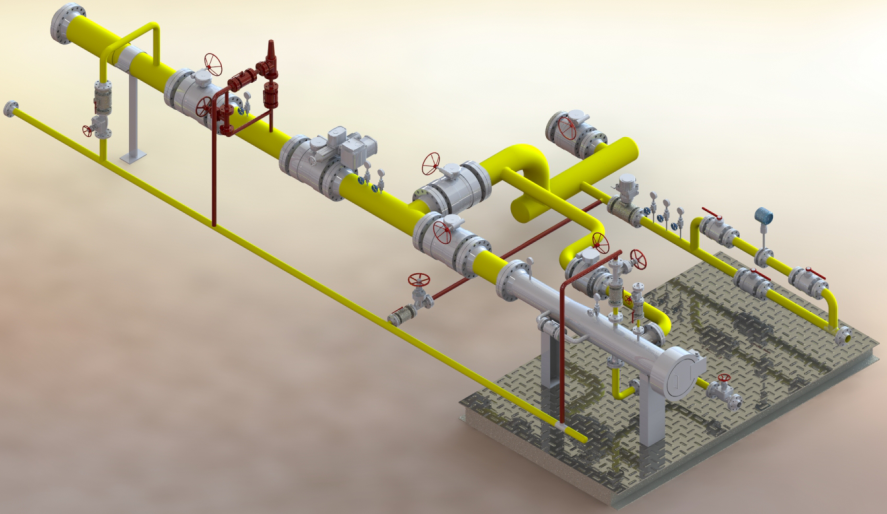 收發球(qiú)筒撬